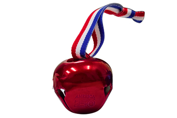 Red Unique USA Gift Bell