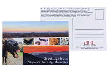 Greetings from Virginia's Blue Ridge Mountains Postcard
