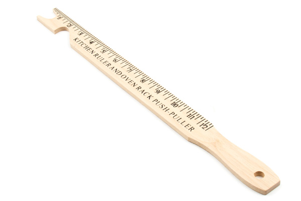 Wood Oven Rack Puller Ruler