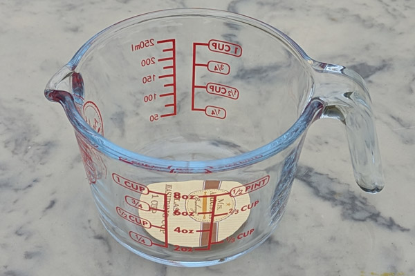 One Cup Measuring Cup