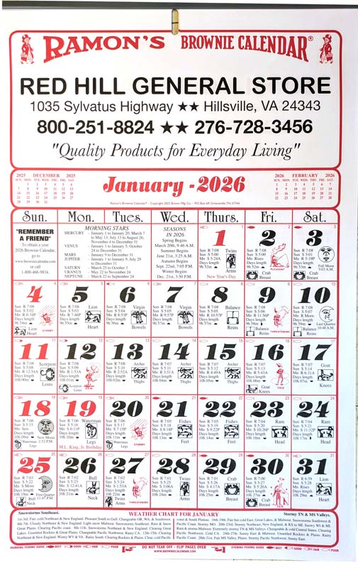 2026 Ramons Calendar